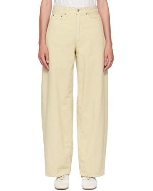 6397 Loose Roomy Trousers - Natural