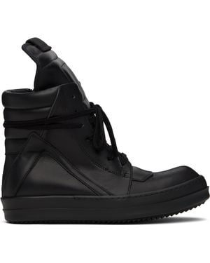 Rick Owens Hollywood Geobasket Sneakers - Black
