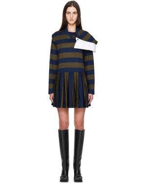 FIDAN NOVRUZOVA Khaki Noemie Polo Minidress - Black