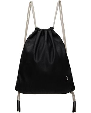 Rick Owens Hollywood Drawstring Backpack - Black