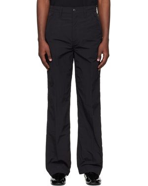 Dries Van Noten Crinkle Cargo Trousers - Black