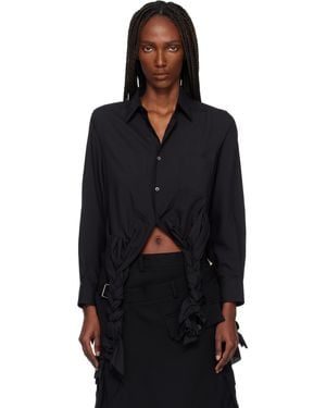 Comme des Garçons Braided Shirt - Black