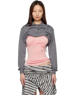 August Barron Lifted Cardigan - Grey
