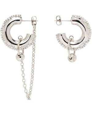 Justine Clenquet Penny Earrings - White