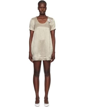Marc Jacobs Crushed Satin Minidress - Black