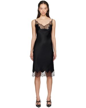 Coperni ブラック レース スリップ ミディアムドレス