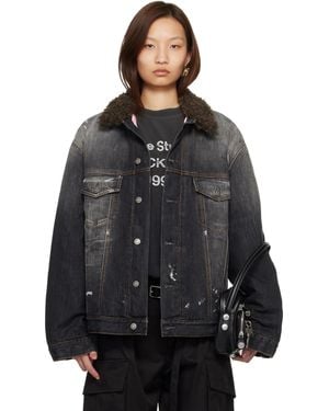 Acne Studios Lined Denim Jacket - Black