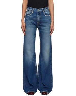 R13 Loose Jane Jeans - Blue
