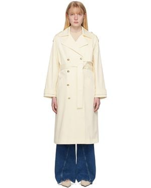 Anine Bing Off- Layton Trench Coat - Natural