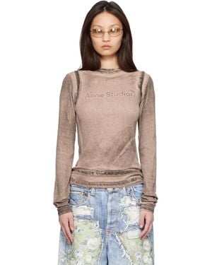 Acne Studios Layered Printed T-Shirt - Blue
