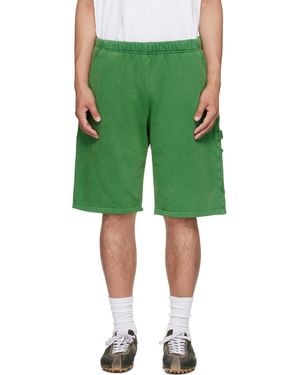 Les Tien グリーン ヘビーウェイト ユーティリティ ショートパンツ