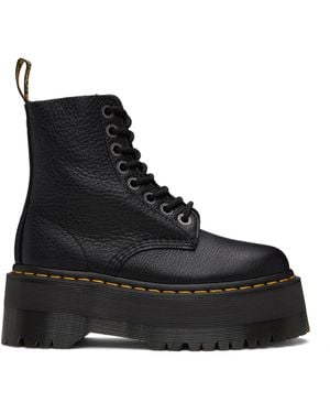 Dr. Martens 1460 Max Leather Platform Boots - Black