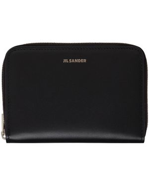 Jil Sander ポケット ジップアラウンド ウォレット - ブラック