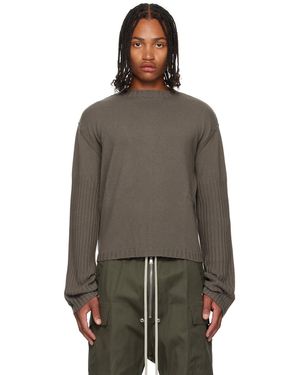 Rick Owens Concordians Round Neck Jumper - Brown
