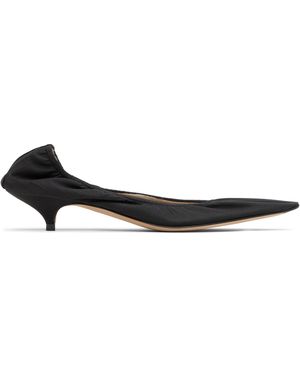 The Row Liisa Kitten Heels - Black