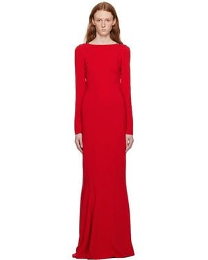 Givenchy Chain-Link Detail Dress - Red