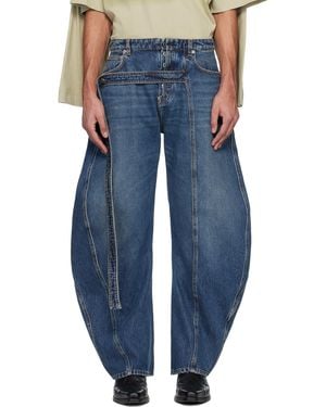 Jean Paul Gaultier 'the Denim Strap' Jeans - Blue