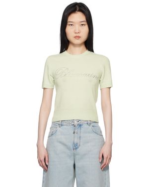 Blumarine Cashmere Cropped Jumper - Multicolour