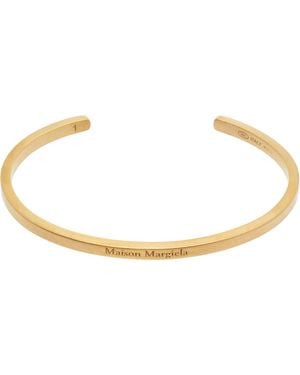 Maison Margiela Logo Cuff Bracelet - Black