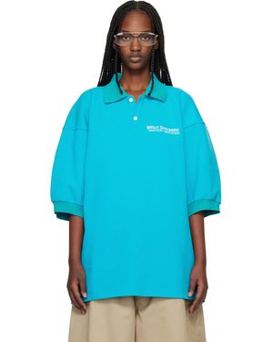 Willy Chavarria Football Polo - Blue