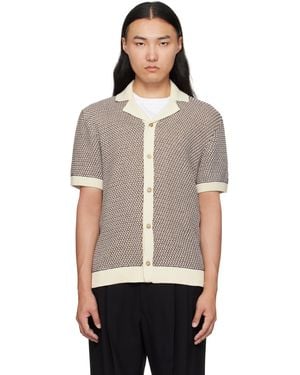 BOSS Regular-Fit Knit Cotton Shirt - Black