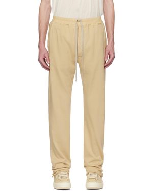 Rick Owens ベージュ Hollywood Berlin ドローストリング スウェットパンツ - ナチュラル