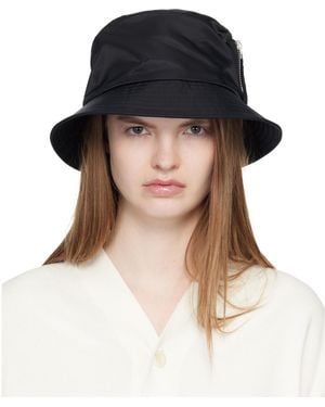 Sacai Single Brim Pocket Bucket Hat - Black