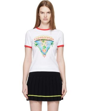 CASABLANCA Longline Ringer T-Shirt - Black