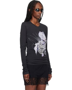 Our Legacy Strain Slim Longsleeve T-Shirt in Black | Lyst