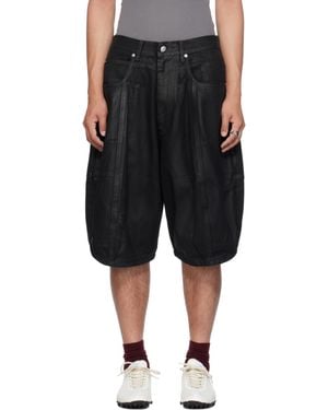 Lu'u Dan ブラック Puffa デニムショートパンツ