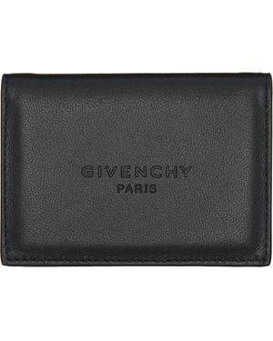 Givenchy Antigona Stamped Flap Card Holder - Black