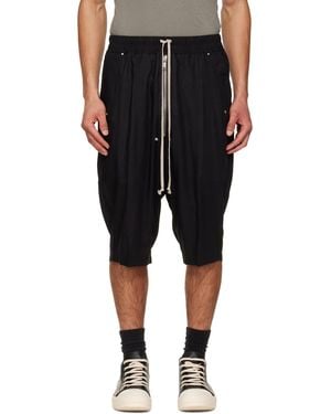 Rick Owens Temple Bela Pods Shorts - Black