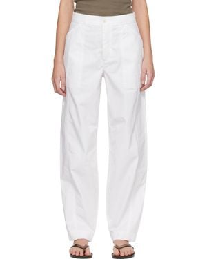 Matteau Relaxed Cargo Pants - White