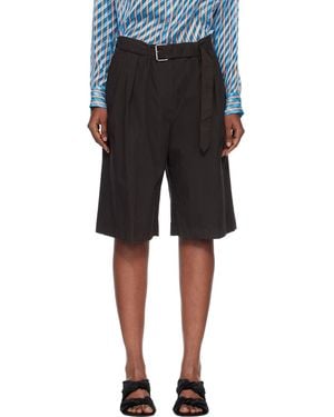 Dries Van Noten Belted Shorts - Black