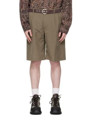 Our Legacy Khaki Ponte Shorts - Natural
