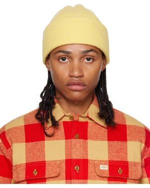 Nudie Jeans Yellow Rib Beanie - Green