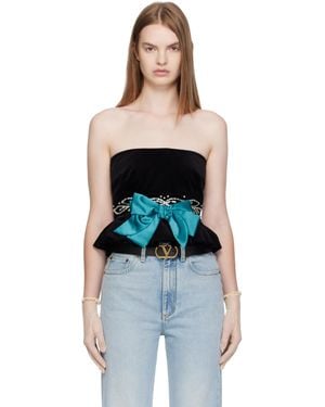 Valentino Velvet Tank Top - Blue