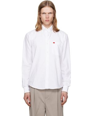 HUGO Cotton Oxford Shirt - White