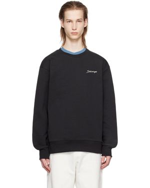 Saturdays NYC Bowery Script Sweatshirt - Black