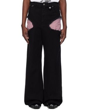 Egonlab Openwork Jeans - Black