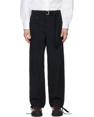 Sacai Weathercloth Trousers - Black