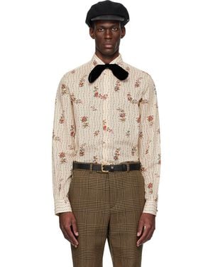 Valentino Papier Floral Shirt - Natural