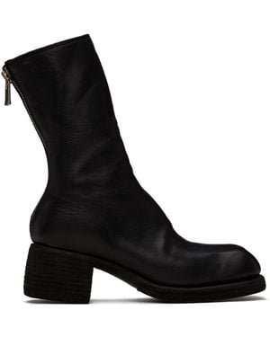 Guidi ブラック 9088 ブーツ