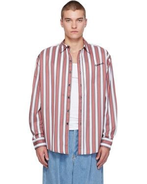 Sanderlak Striped Oversized Shirt - Red