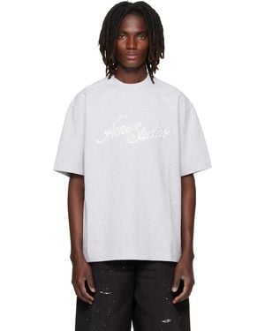 Acne Studios Embroidered Logo T-Shirt - White