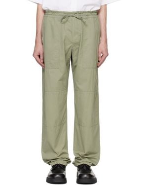 Bottega Veneta Light Cotton Twill Trousers - Green