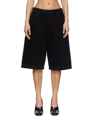 Entire studios Spar Denim Shorts - Black
