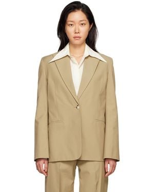 GIA STUDIOS Veston Brun À Bouton Unique - Neutre