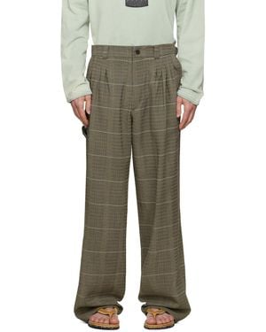 Kiko Kostadinov Taupe Andras Formal Trousers - Green