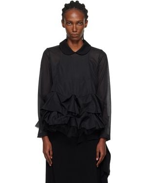 Tao Comme Des Garçons Tiered Blouse - Black